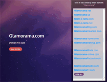 Tablet Screenshot of glamorama.com